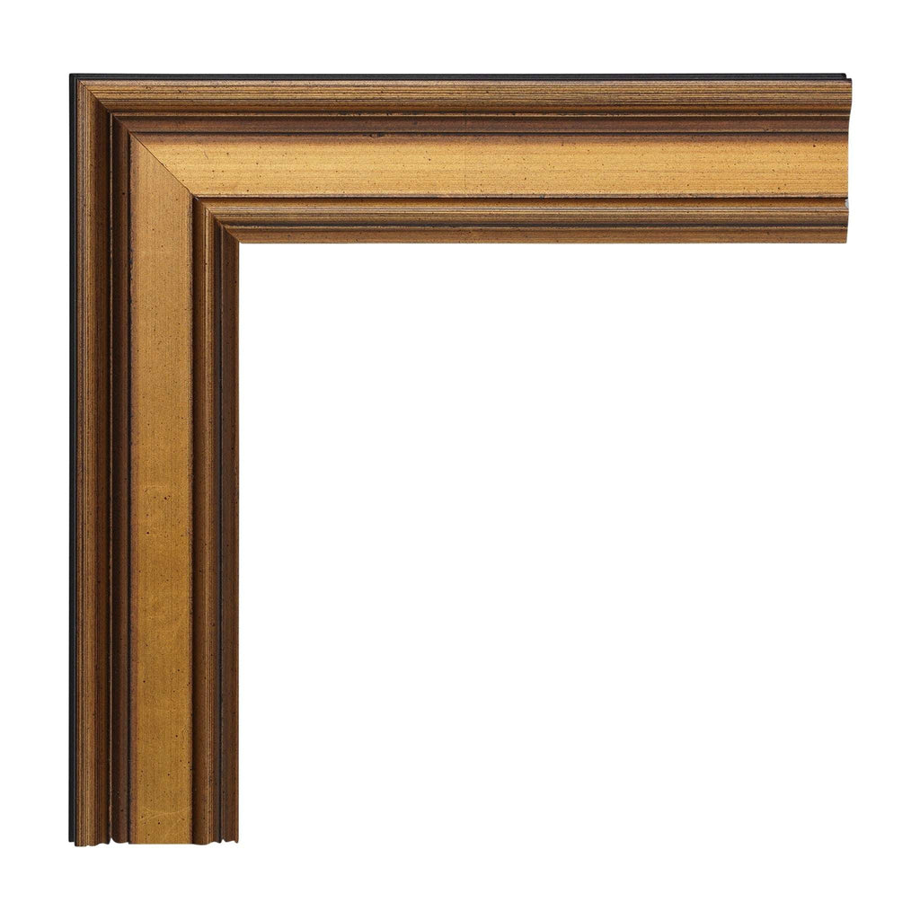 1123 - Small Gold with Brown Plein Air Frame