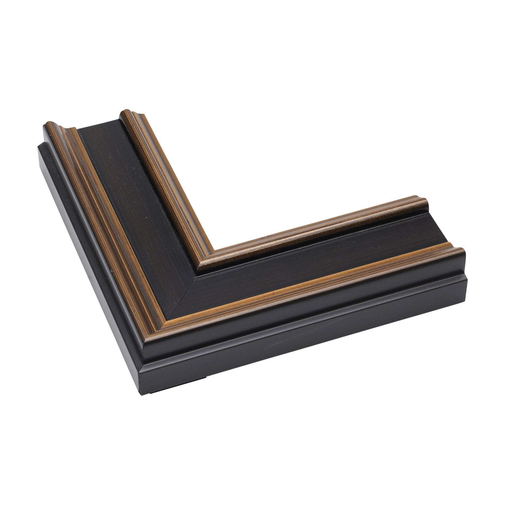 1141 - 2-1/8" Brown with Gold  Plein Air Frame
