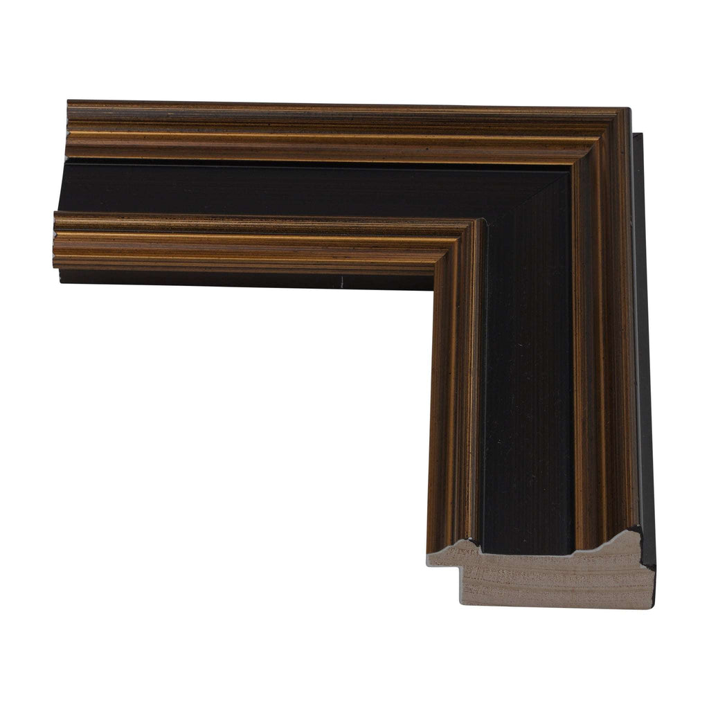 1141 - 2-1/8" Brown with Gold  Plein Air Frame