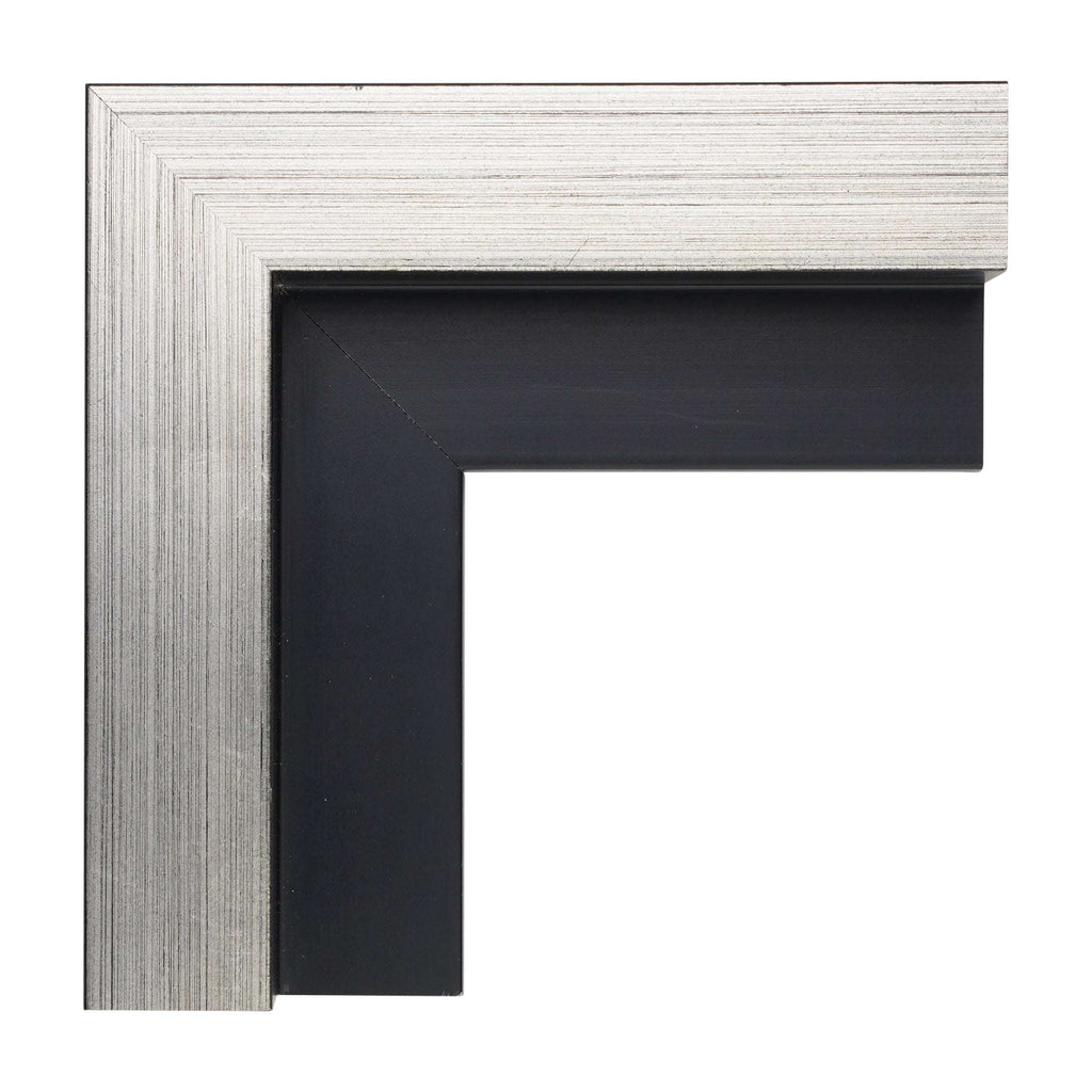 1238 - 1 1/2" Depth, Wide Silver Face Canvas Floater Frame