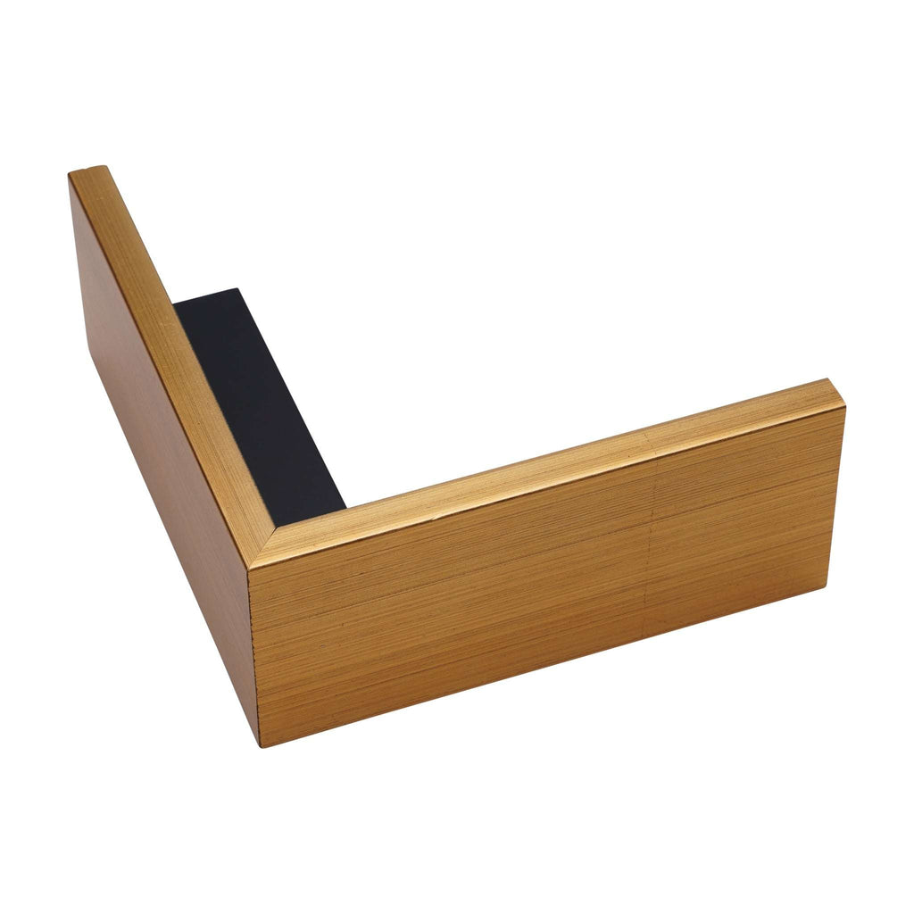 1273 - 2 1/8" Depth, Gold & Black Canvas Floater Frame