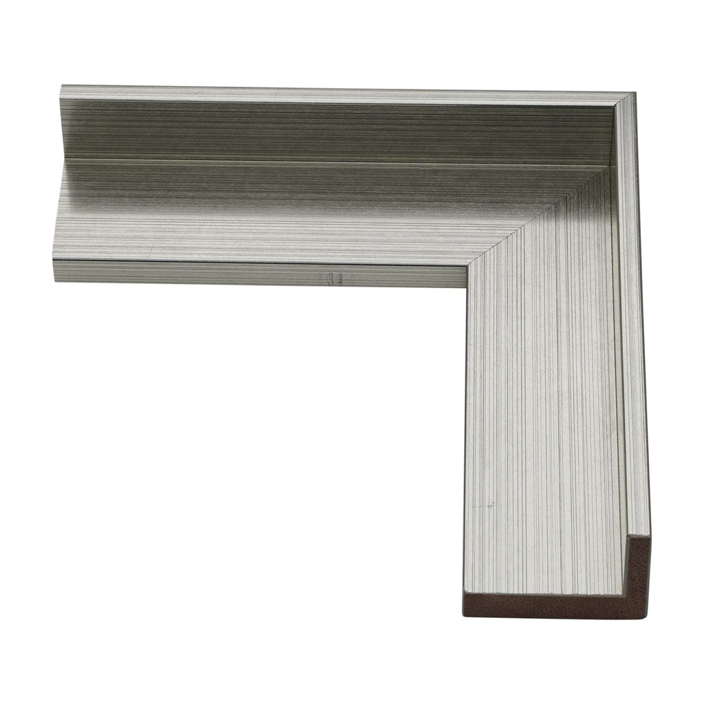 1342 - 7/8" Depth, Brushed Silver Canvas Floater Frame