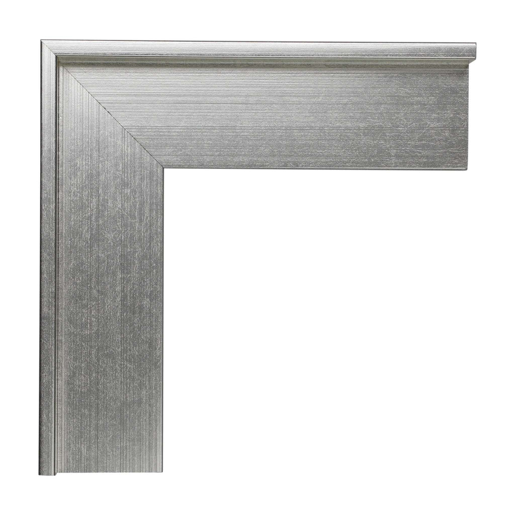 1342 - 7/8" Depth, Brushed Silver Canvas Floater Frame