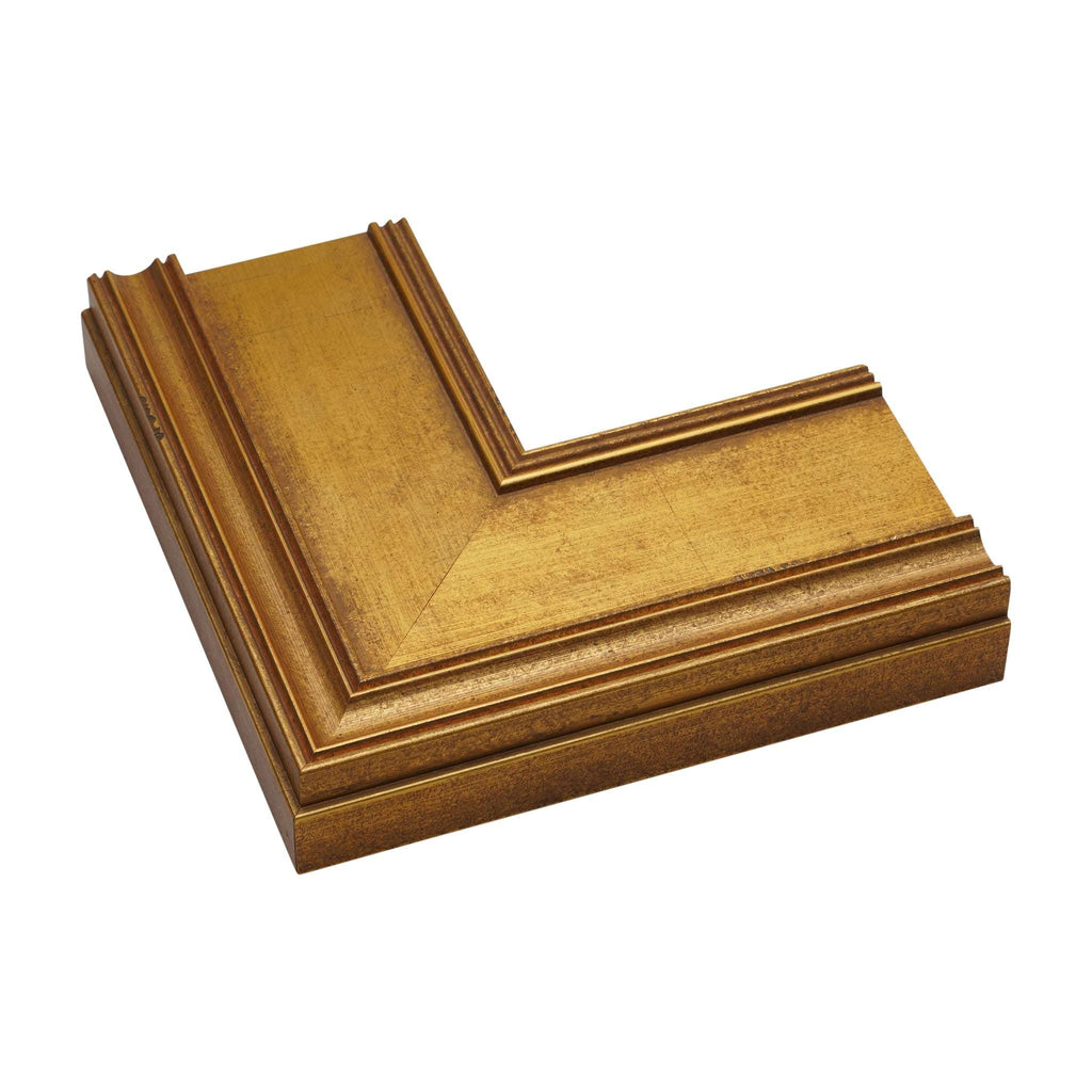 1356 - 3" Distressed Gold  Plein Air Frame