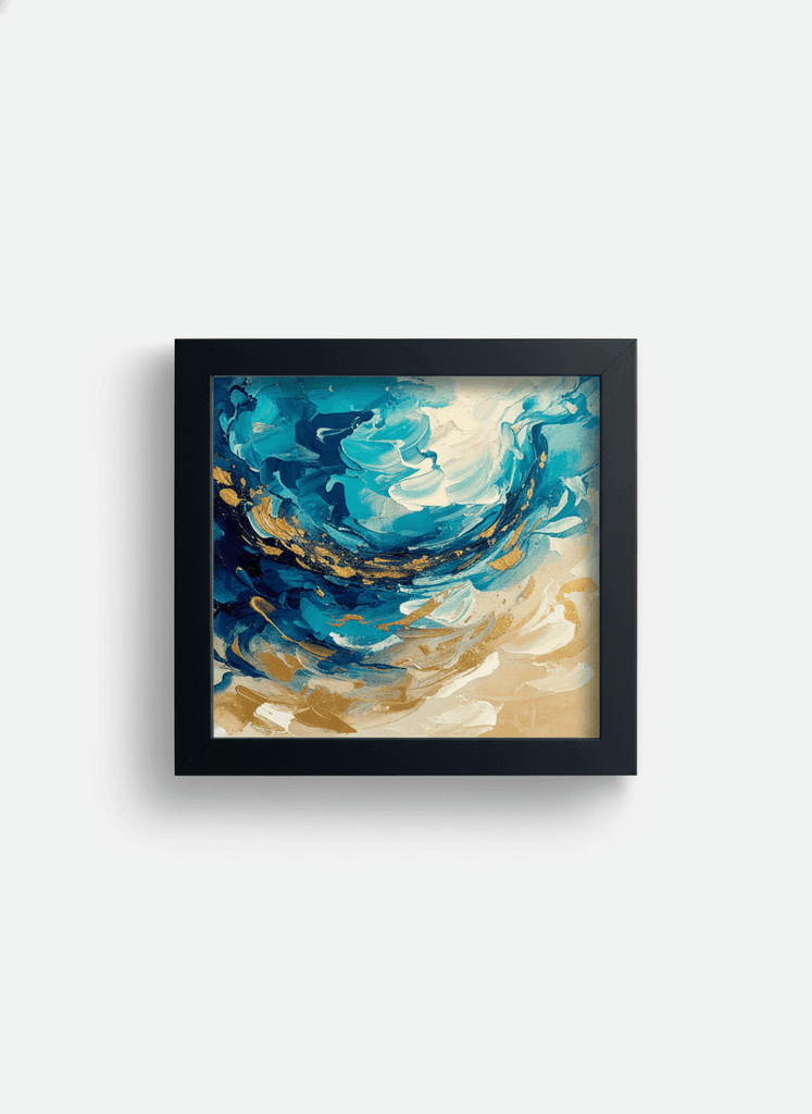 1417 - 13/16" Black Flat Frame