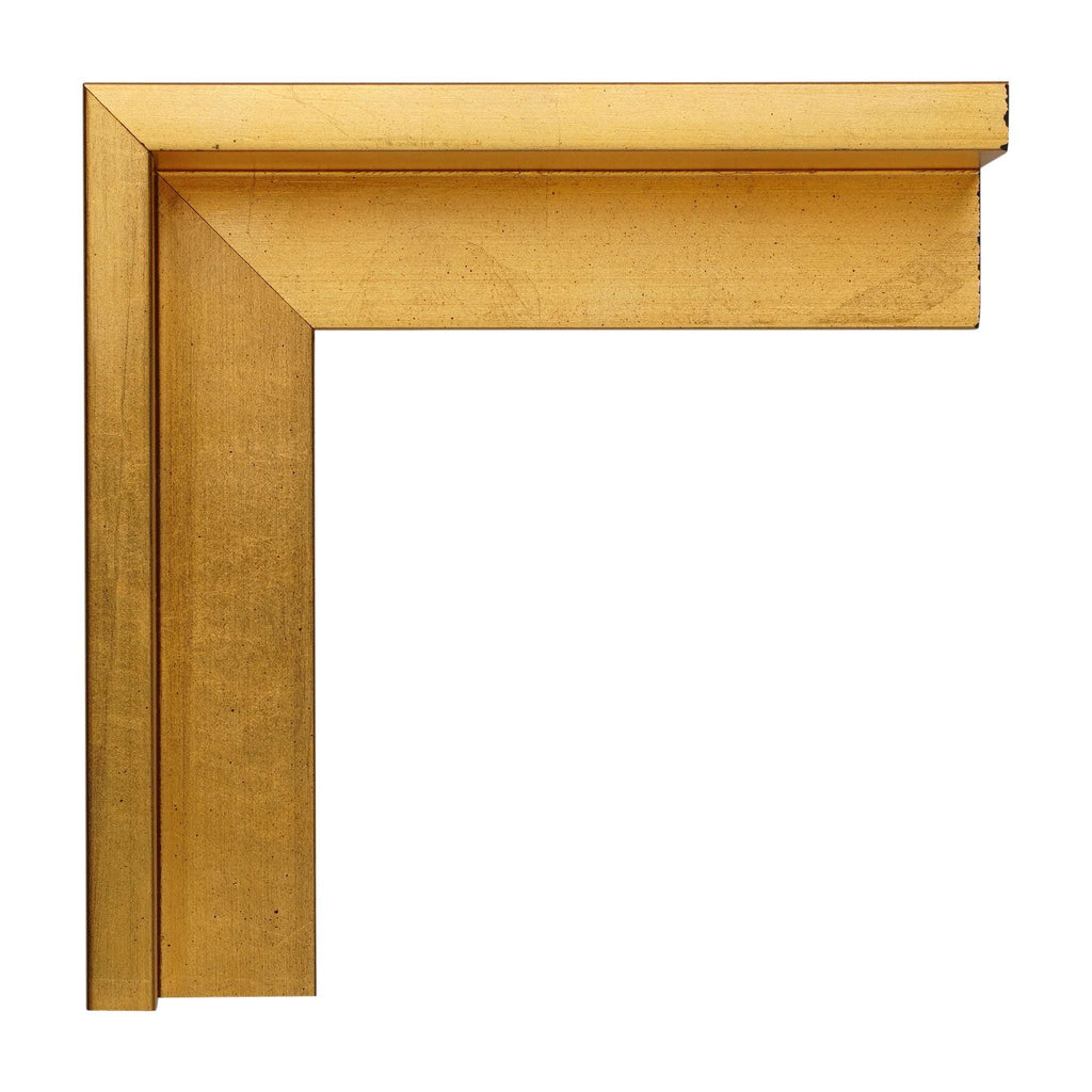 406 - 1 1/2" Depth, Gold Leaf Canvas Floater Frame