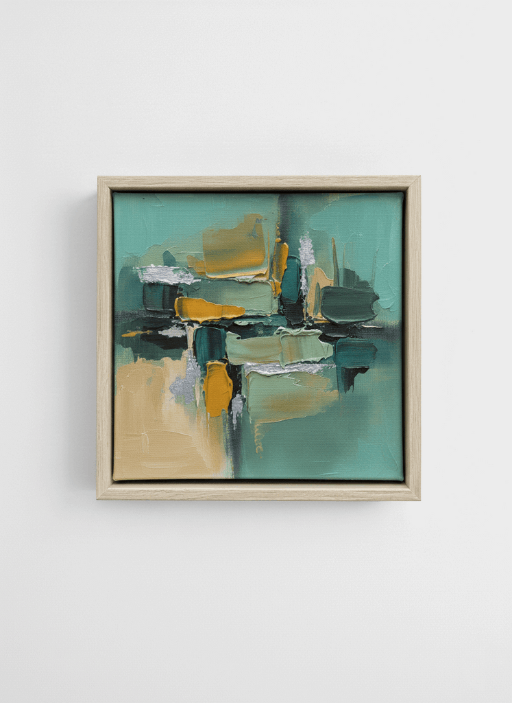 7017 - 1 5/8" Depth Golden Oak Floater Frame