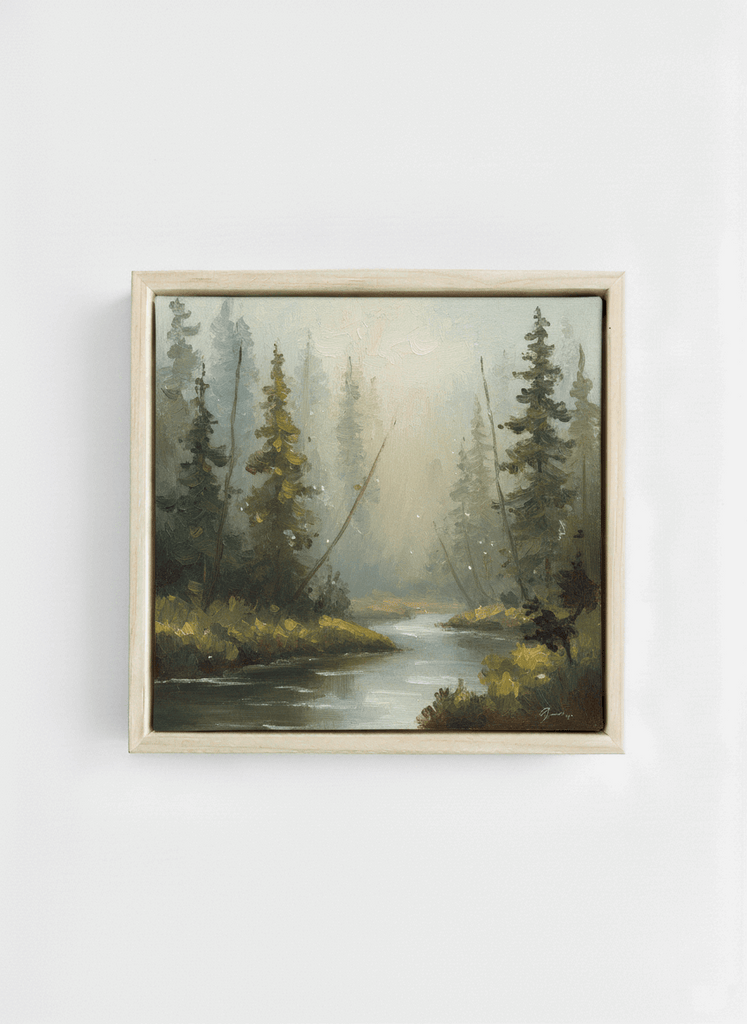 7018 - 1 5/8" Depth Natural Maple Floater Frame