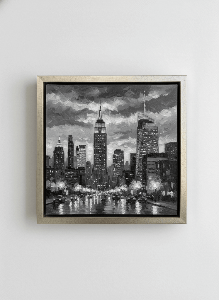 7024 - 1 5/8" Depth Silver Shadow Floater With Black Inset