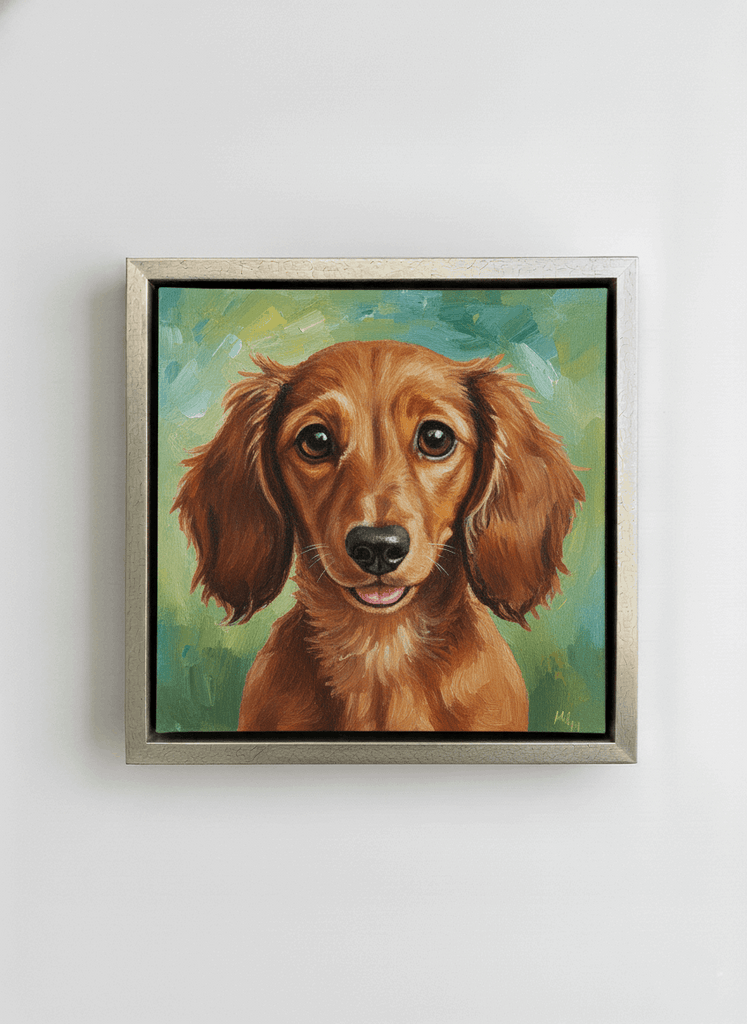 7026 - 1 5/8" Depth Pure Silver Floater With Black Inset