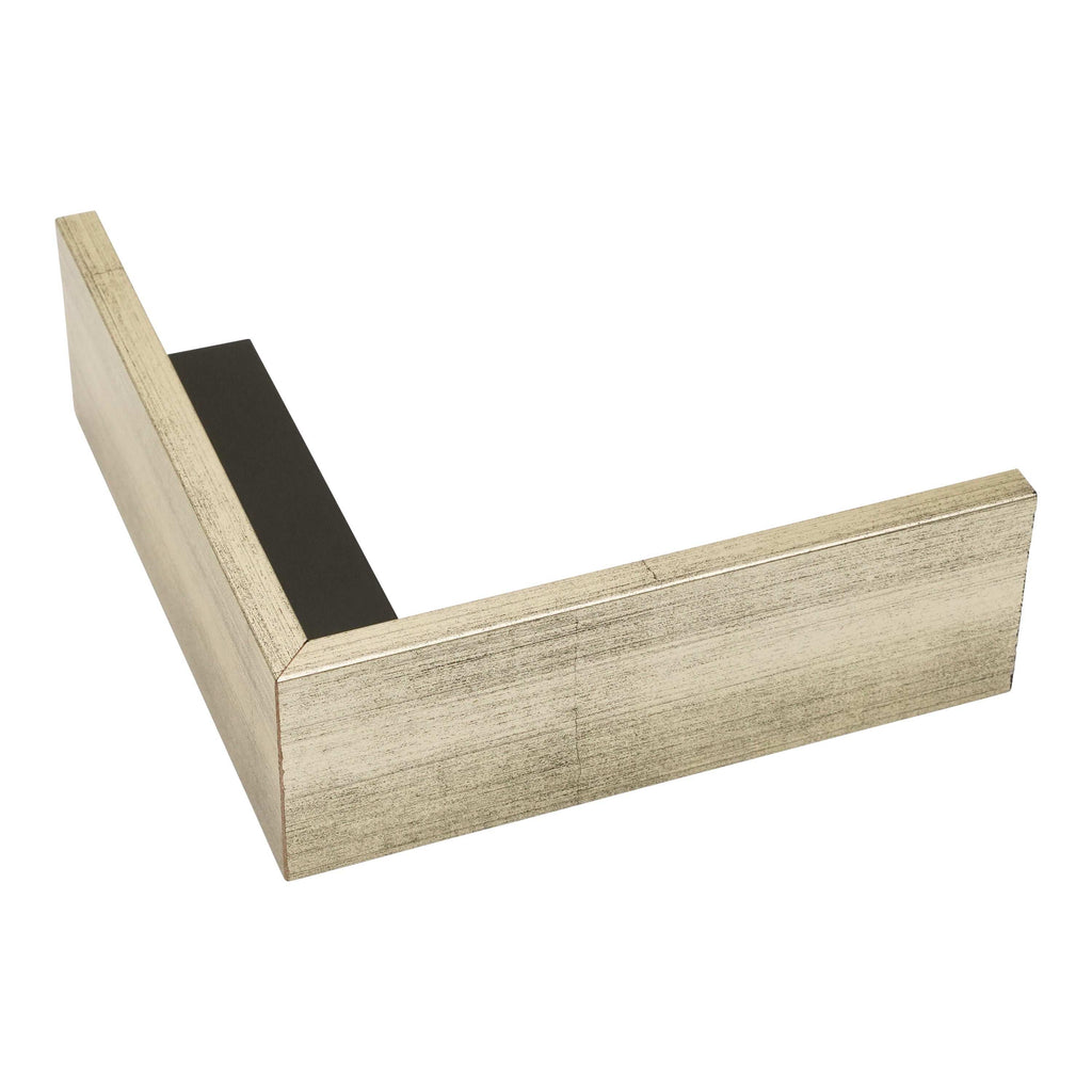 7026 - 1 5/8" Depth Pure Silver Floater With Black Inset