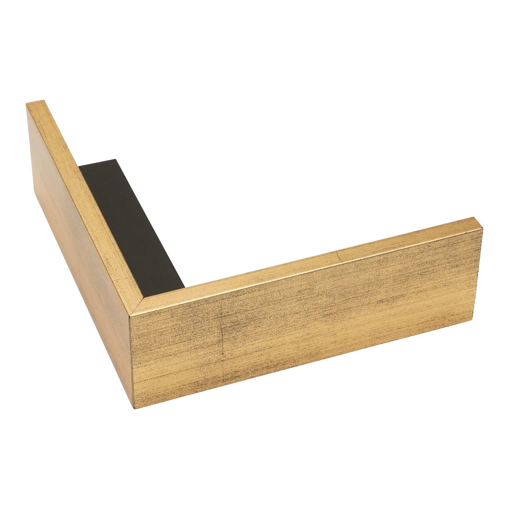 7027 - 1 5/8" Depth Pure Gold Floater With Black Inset