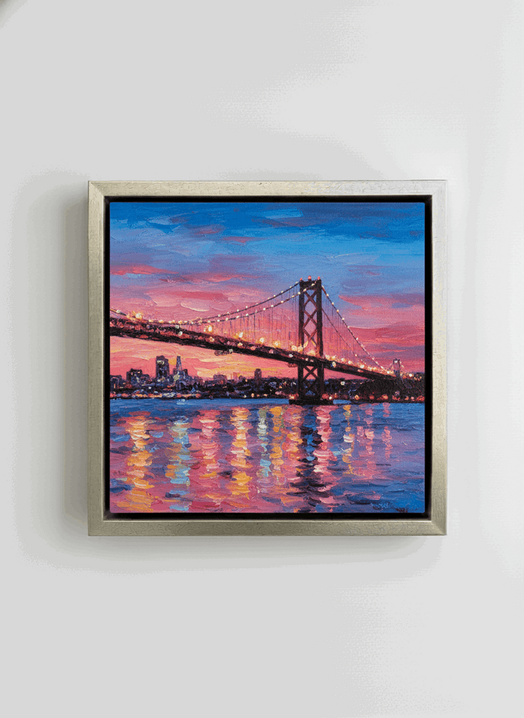 7030 - 1" Depth Pure Silver Floater With Black Inset