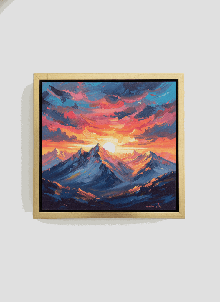 7031 - 1" Depth Pure Gold Floater With Black Inset