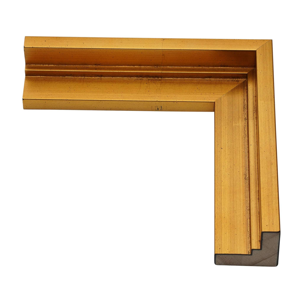 720 - 3/4" Depth, Gold Leaf Canvas Floater Frame With Step