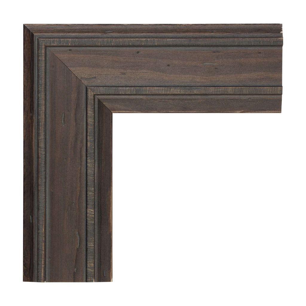 736 - Dark Brown & Grey Wash