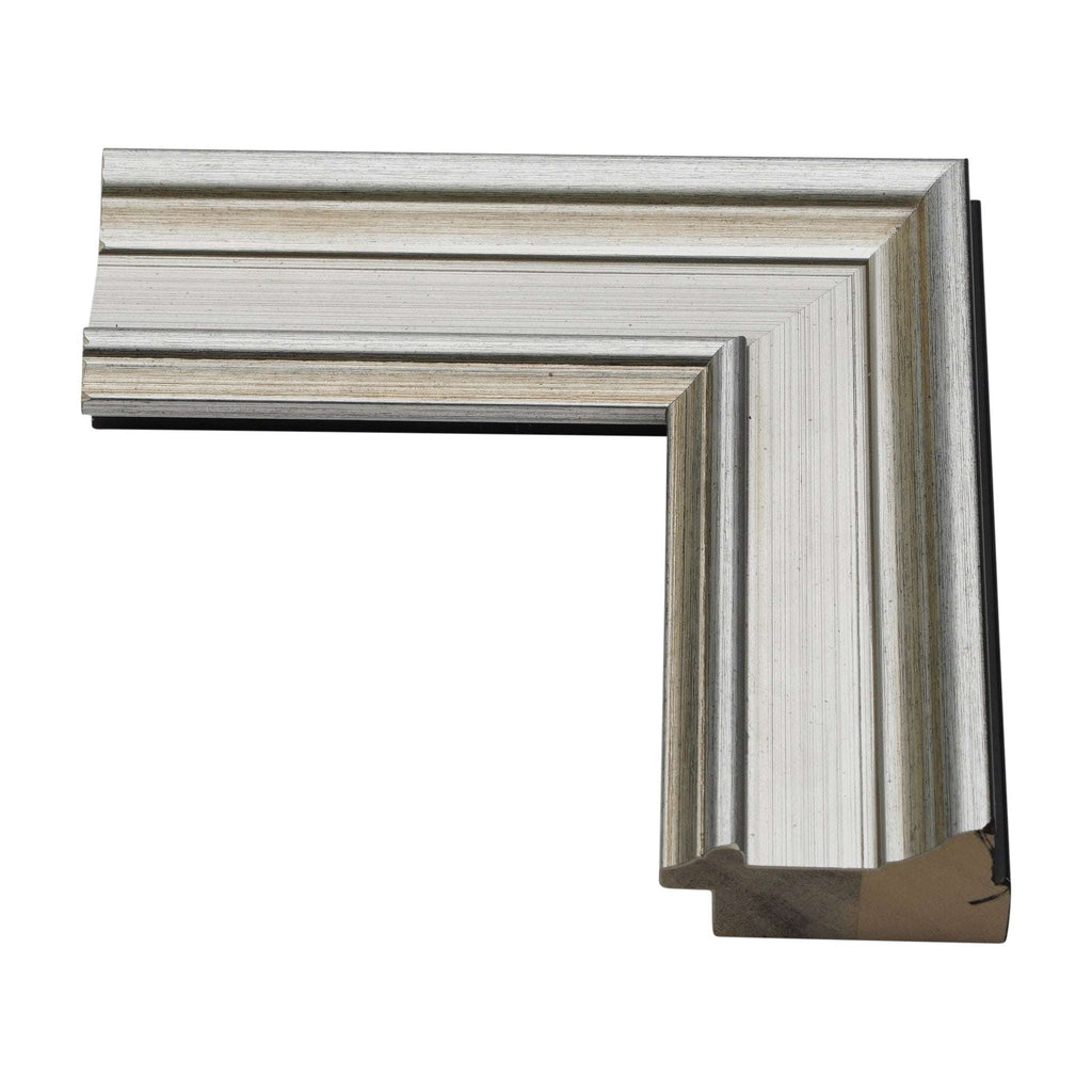 950 - 2 1/8" Silver and Black Plein Air Frame