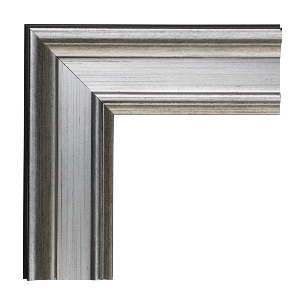 950 - 2 1/8" Silver and Black Plein Air Frame