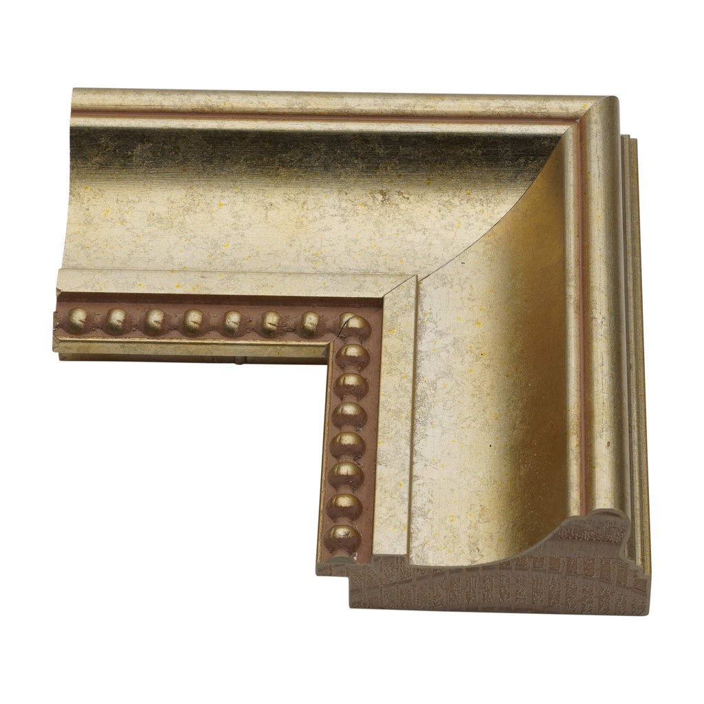 961 - 3-1/8" Champagne Silver w/ Beaded Lip