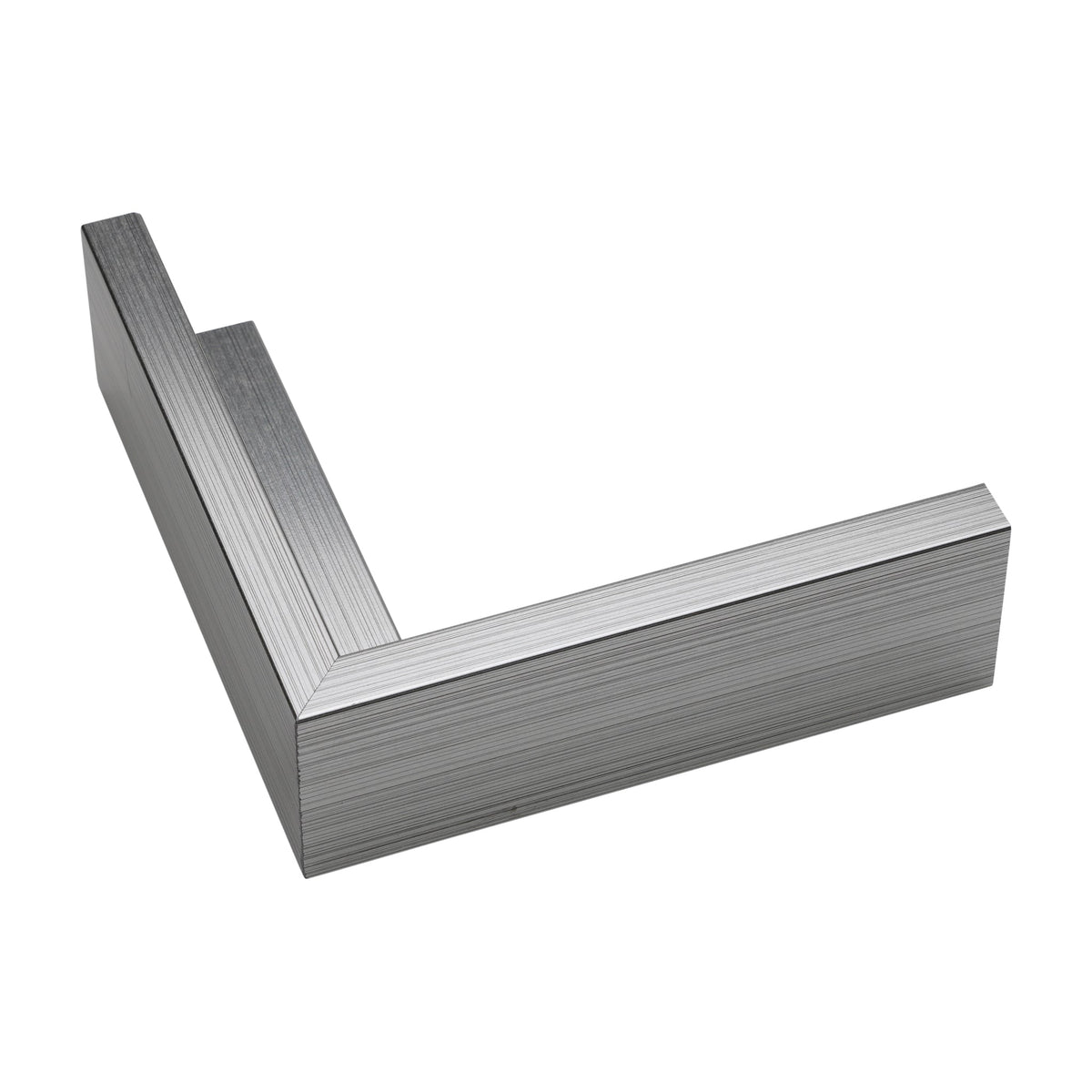 Brushed Silver Wooden Canvas Floater Frame | Florida Frames