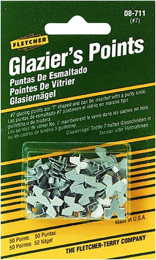 Fletcher PUSH POINTS Tabs for Picture Frame Framing Window Glazing